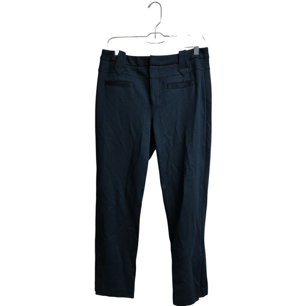 Cabi Barrister Trouser Pants Black Size 10 Hem Slits